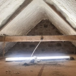 Attic Open Cell Spray Foam Insulation Rafters