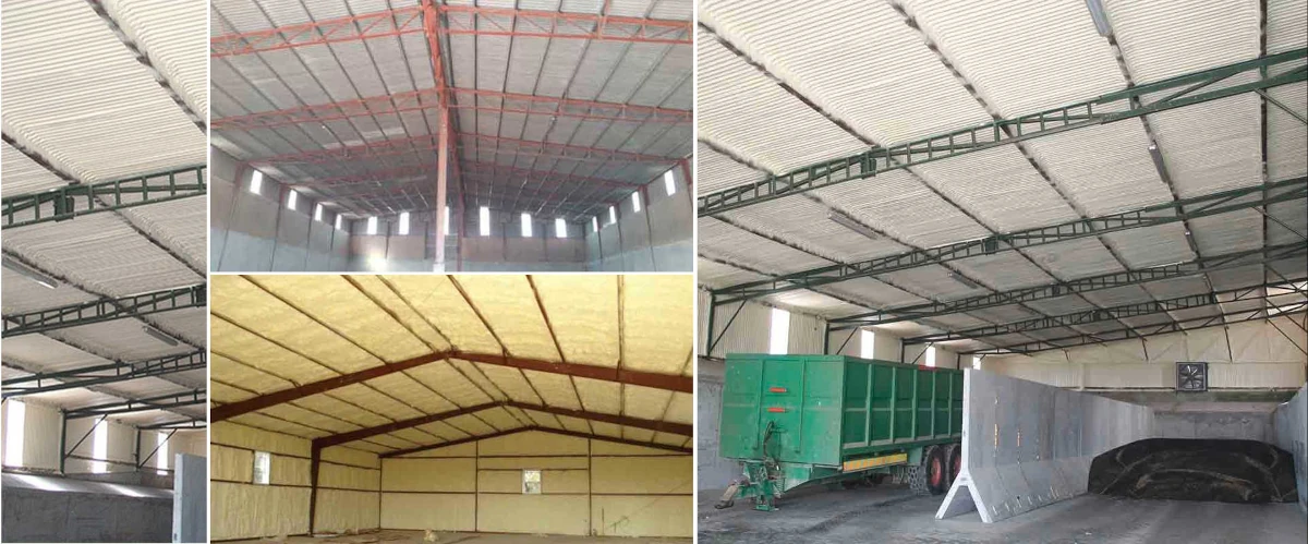 Closed Cell Spray Foam Insulation on Shed and Containers