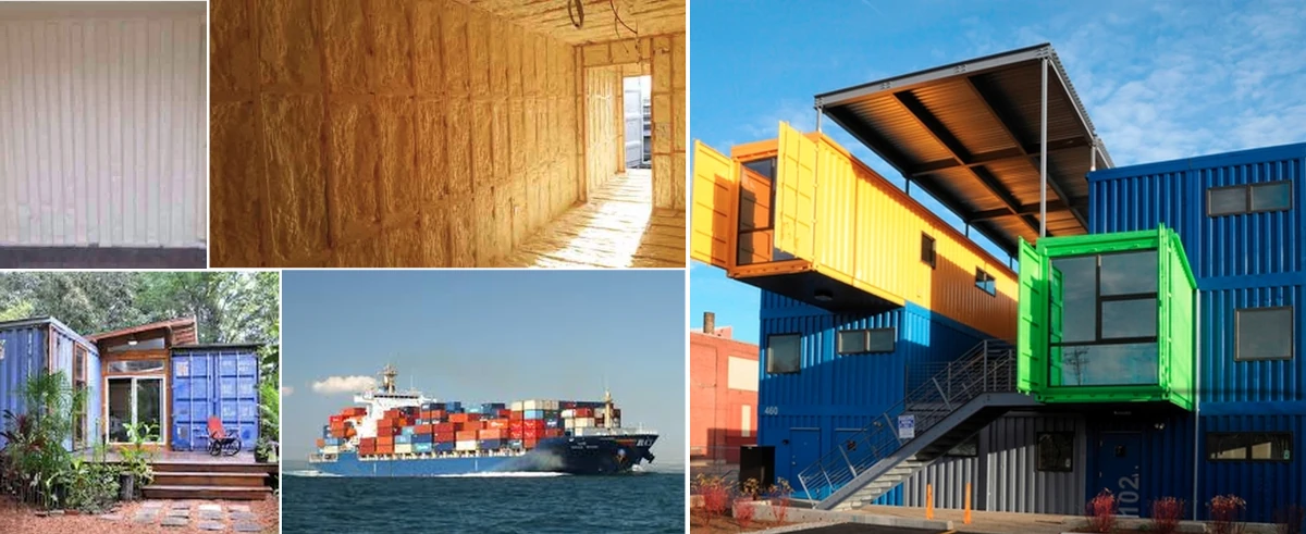 Shipping container insulation in farm